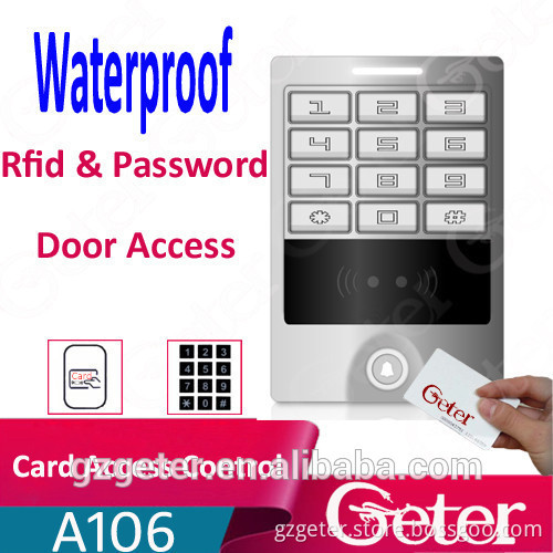 Metal Digital Backlit Keypad IP65 waterproof Card Access Control